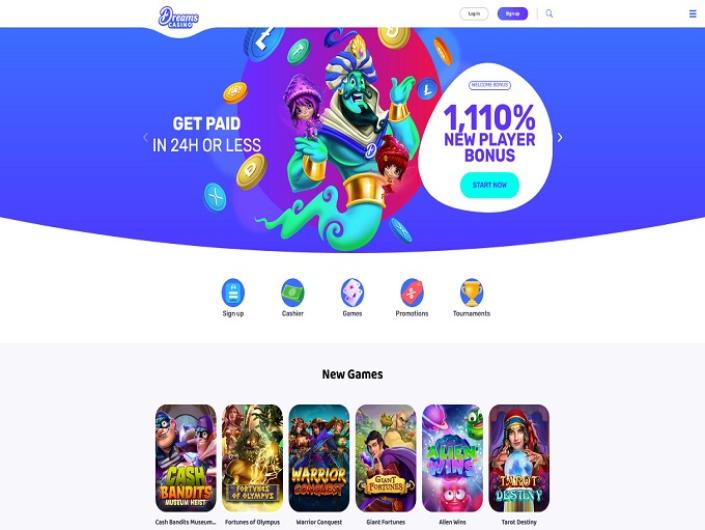 Login to Dreams Casino 1